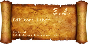 Bátori Libor névjegykártya